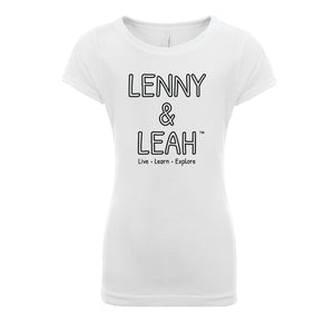 Color your own Lenny and Leah t-shirt for girls