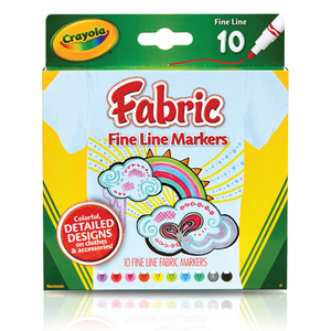 Set of 10 Fabric Markers by Crayola®