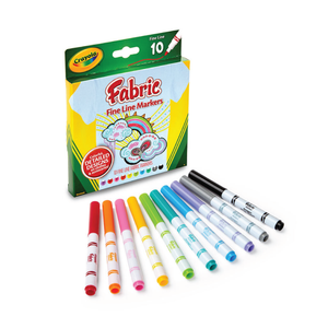 Set of 10 Fabric Markers by Crayola®